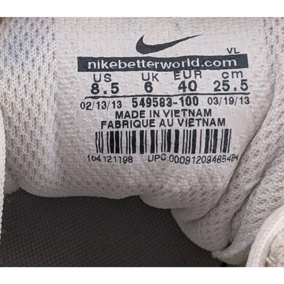 Nike Delight Women's Size 8.5 Golf Shoes White Grey Sneakers 549583-100 - Picture 10 of 10